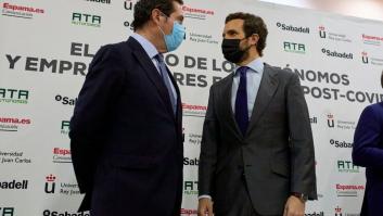 Así ha sido el frío encuentro entre Garamendi y Casado tras sus diferencias por los indultos
