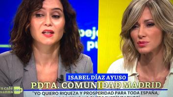 Ayuso suelta esto sobre los que menos tienen y pasa desapercibido: ni Griso se percata