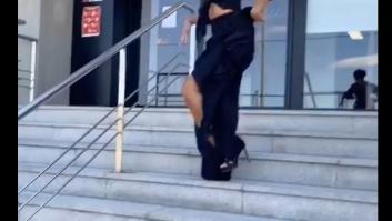 El percance de Cristina Pedroche con su vestido que casi le cuesta un disgusto