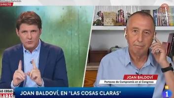 Baldoví habla de la situación que atraviesa Jesús Cintora y él replica: "Por respeto no diré nada"