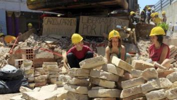 Paralizada la "reconstrucción" de Can Vies para revisar el estado del edificio