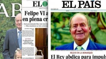 La abdicación del rey en las portadas de los periódicos (FOTOS)