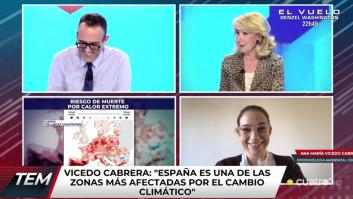 Risto no puede contenerse al escuchar lo que Esperanza Aguirre dice sobre el cambio climático