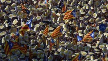 Las impresionantes imágenes aéreas de la Diada 2016 (FOTOS)