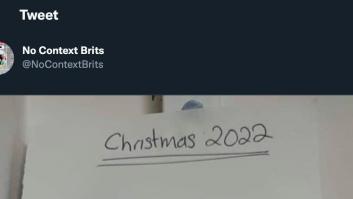 La imagen más representativa de esta Navidad ha llegado a Twitter, pero con un toque de humor