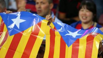 El Camp Nou protesta contra las multas por esteladas... con más esteladas