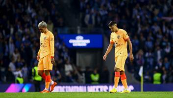 El Atlético cae ante el Oporto (2-1) y se queda fuera de Europa