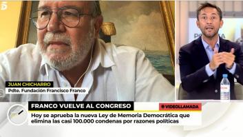 Tenso encontronazo entre Javier Ruiz y el presidente de la Fundación Francisco Franco