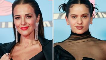 Paula Echevarría reacciona a la metedura de pata de Rosalía con ella