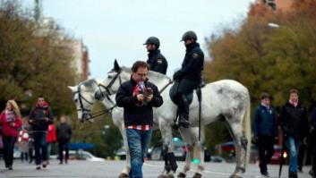 El dispositivo policial alrededor del Calderón (FOTOS)