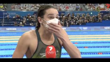 Gana el oro y le piden un mensaje para su familia: la euforia le puede y ella no se corta