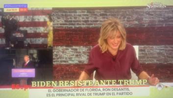 El mote de Susanna Griso a Joe Biden: ni siquiera ella ha podido evitar reírse