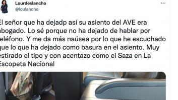 La periodista Lourdes Lancho comparte lo que vio en el AVE y hace reflexionar a todos