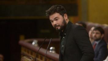 Rufián tira de ironía para referirse a la dimisión de Pedro Sánchez