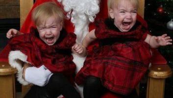 Niños con Papá Noel: 36 fotos que no salieron como se esperaba
