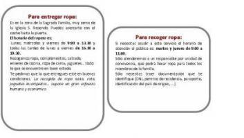 Cáritas La Coruña separa a "gitanos" y "personas en general" en su servicio de recogida de ropa