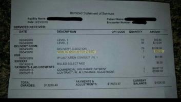 Por qué este hospital cobró 40 dólares a una madre por coger a su bebé en brazos