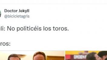 Un tuitero da una 'estocada' a las palabras de 'El Juli' con tan solo cuatro fotos