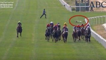 Dos jinetes, en estado grave tras chocar en una carrera en el Hipódromo de la Zarzuela