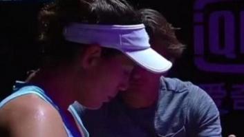 Muguruza, a su entrenador: "¿Por qué hablas tan lento?"