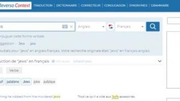 Escándalo por las frases antisemitas de la web de traducción Reverso