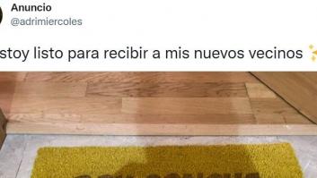 Arrasa al mostrar el felpudo (y su frase) que ha puesto en su puerta: "Ya estoy listo"