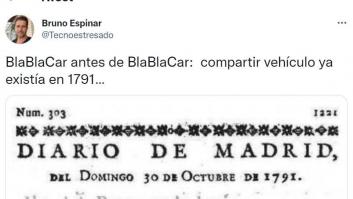 Triunfa en redes al compartir el texto publicado en un histórico diario madrileño en 1791
