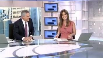 La tierna despedida de David Cantero a Isabel Jiménez ('Informativos Telecinco') en directo