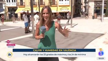 El directo más surrealista de una reportera de 'La Hora de la 1' que triunfa en redes