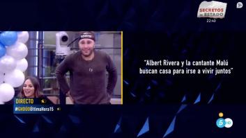 La inesperada reacción de los concursantes de 'GH Dúo' (Telecinco) al enterarse del romance entre Rivera y Malú