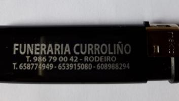 El genial mensaje en un mechero de una funeraria gallega: lo mejor está en la parte de atrás