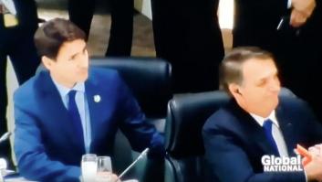 El feo gesto de Bolsonaro a Trudeau durante la cumbre del G20