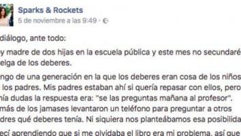 La carta de una madre contra la huelga de deberes que ya es viral