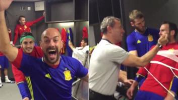 La selección española se suma al 'mannequin challenge' en Wembley