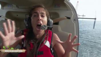 La reacción de Anabel Pantoja al saltar del helicóptero en 'Supervivientes' desata los comentarios en Twitter
