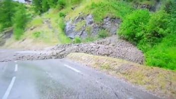 Un desprendimiento de tierra obliga a suspender la 19ª etapa del Tour