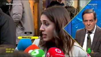 Le dicen a Bono que sus palabras coinciden con las de Irene Montero y ojo a su reacción