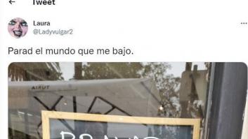 Este cartel de un bar de Valencia provoca un encendido debate en Twitter