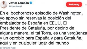 Lambán: "El tal Torra es una vergüenza para España y Cataluña"