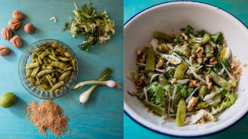 Recetas fáciles: ensalada de arroz integral y judías verdes