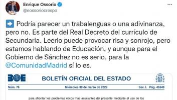 Un consejero de Ayuso critica al Gobierno y muchos le responden con las mismas palabras