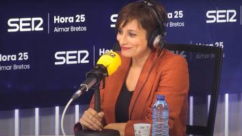 Le preguntan por Macarena Olona, Isabel Rodríguez sonríe y hace una petición