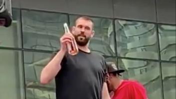 Marc Gasol, desatado en la celebración del campeonato de los Toronto Raptors