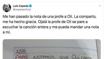 Cepeda comparte la carta de una profesora a los padres de una fan: "Soy una mala influencia"