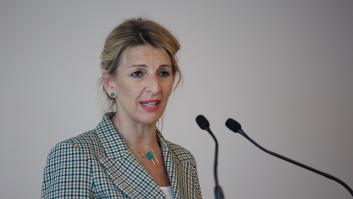 Yolanda Díaz celebra el principio de acuerdo entre Mélenchon y los socialistas franceses