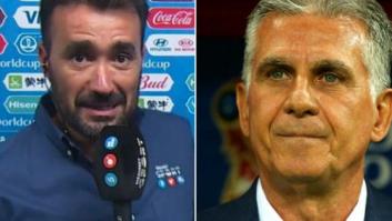 El rifirrafe entre Juanma Castaño y Carlos Queiroz por el VAR en pleno directo