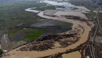Las impresionantes fotos aéreas de la crecida del Ebro