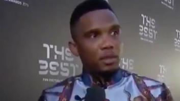 El indescriptible traje con el que Samuel Eto'o se ha presentado a los premios 'The Best'