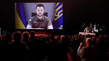Zelenski interviene en la gala inaugural de Cannes y pide que el cine no calle