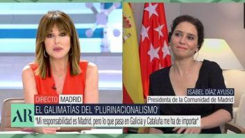 A Ayuso le preguntan si sabe algo de Casado y la escena que protagoniza dice mucho